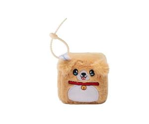 MGM JOUET - Squarepal Porte Clés - Chien - Peluche Anti-Stress - 193709 - Mousse À Mémoire de Forme - Gadget - Cadeau - Animaux - Rééducation - Anxiété - Jouet Sensoriel - À Partir de 2 ans