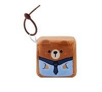 MGM JOUET - Squarepal Porte Clés - Ours - Peluche Anti-Stress - 193728 - Mousse À Mémoire de Forme - Gadget - Cadeau - Animaux - Rééducation - Anxiété - Jouet Sensoriel - À Partir de 2 ans