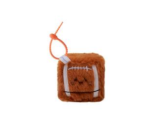 MGM JOUET - Squarepal Porte Clés - Rugby - Peluche Anti-Stress - 193717 - Mousse À Mémoire de Forme - Gadget - Cadeau - Sport - Rééducation - Anxiété - Jouet Sensoriel - À Partir de 2 ans