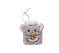 MGM JOUET - Squarepal Porte Clés - Souris - Peluche Anti-Stress - 193700 - Mousse À Mémoire de Forme - Gadget - Cadeau - Animaux - Rééducation - Anxiété - Jouet Sensoriel - À Partir de 2 ans
