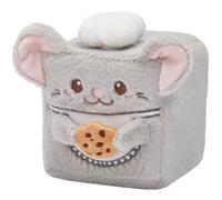 MGM Jouet - Squarepal - Souris - Peluche Anti-Stress - 193601 - Mousse À Mémoire de Forme - Gadget - Cadeau - Animaux - Rééducation - Anxiété - Jouet Sensoriel - À Partir de 2 Ans