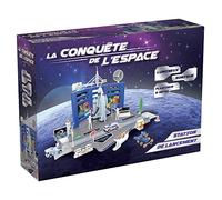 MGM JOUET - Station Navette Spaciale - Espace - 090510 - Bleu - Plastique - Sons - Lumière - Véhicule - Jouet Éducatif - Piles Fournis - Cadeaux - Espace - À Partir de 3 Ans