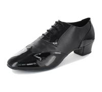 MGM-Joymod Chaussures de Danse Latine à Lacets pour Homme - Style Classique et Tendance à Bout fermé - Salsa Tango Samba Jazz Rumba - pour Salle de Bal, Noir 4,5cm Talon, 47 EU