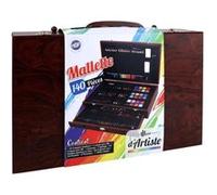 Mallette XXL De 140 Pièces - MAIN D'ARTISTE- Boite À Dessin - Activités Manuelles - Kit Complet - Art Plastiques