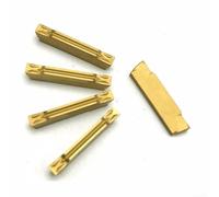 MGMN200 Lot de 10 inserts de rainurage en carbure pour tour CNC, ensemble d'outils de tournage pour acier général et matériaux haute dureté, compatibles avec MGMN200-G NC3020
