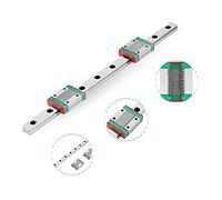 MGN12 Linéaire du Rail 250 mm, Guide Linéaire Coulissant largeur 12 mm Avec 2 blocs de glissière MGN12B pour Imprimante 3D DIY et Machine de Commande Numérique par Ordinateur