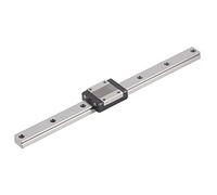 MGN15 Linear Guide Rail High Precision Low Friction Bearing Steel Slide Rails for CNC 3D Printers and Automation Equipment 15mm Width 40mm Hole Spacing (250 mm)