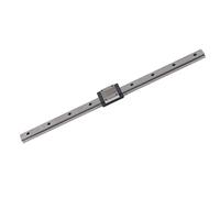 MGN15 Linear Guide Rail High Precision Low Friction Bearing Steel Slide Rails for CNC 3D Printers and Automation Equipment 15mm Width 40mm Hole Spacing (350mm)