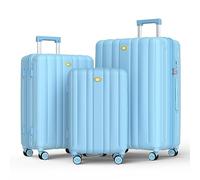 MGOB Set de 3 Valise Cabine Grande Taille Extensible Trolley Rigide Set 3 Valise Voyage(55CM, 66CM, 78CM) Spinner Pivotantes et Serrure TSA
