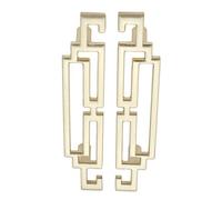 Mgodoo Poignées de Placard Doré 96mm-Entraxe 2 Pièces Poignée de Meuble Moderne pour Armoire Salle de Bain Cuisine Buffet Tiroir