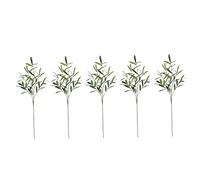 Mgonwl Branches d'olivier artificielles pour vases, Plantes artificielles, tiges de Verdure Fausse, tiges d'eucalyptus en Soie pour décoration de Bureau à Domicile et Feuilles Couronne b