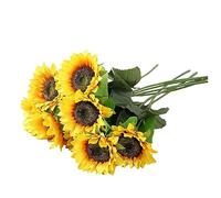 Mgonwl Fleur Artificielle Rayon Salon Sole Long Faux Bouquet Home Hotel Hôtel Mariage Decoration Fleurs artificielles