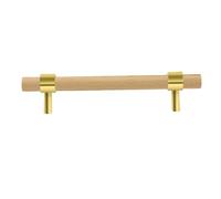Mgonwl Tires de tiroir, tirages d'armoire en bois de 5 pouces, poignées tiroir style moderne pour armoire, commode, à distance 3, 78 trous