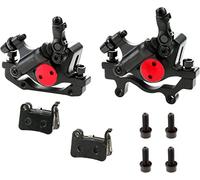 Mgoodoo 160mm Étriers de Frein à Disque Semi-Hydraulique Avant et Arrière | 1 Paire d'Étriers de Frein Hybirde HB-100 pour VTT Vélo de Montagne Trottinette - Noir Rouge Violet Bleu Doré