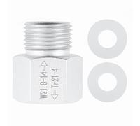 Mgoodoo Adaptateur de cylindre de CO2 réutilisable - Adaptateur de cylindre de soda en aluminium - Adaptateur pour cylindre de soda TR21 4 à W21.8 - Régulateur de réservoir de CO2 pour aquarium