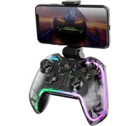 Mgp-Bt2, Manette Bluetooth 5.0, Rgb Néon, Support Smartphone Jusqu`À 7"", Vibration Haptique, Gâchettes Analogiques, Macros, Switch, Switch 2, Pc, Android, Ios, Ps3, Ps4, Transparent