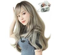 MGRANDE Ligne de Perruque Premium 【Produit Top Styliste Actif】 Ensemble de 6 Pièces Ligne de Couleur Intérieure Perruque Femme Originale, Demi-Longue, Petit Effet Visage (WeavingLCa DY05A)