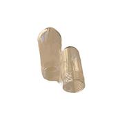 MGRAS 25 * 58mm G9 Lampier Transparent Bouchon en Verre Cashade for Lampe de Filetage G9 Sleeve Sleeve G9 Base Couvercle Transparent Pièces de Lustre Abat-Jour (Body Color : 4 Pieces)