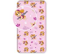 Mgs33 Stella - Drap Housse 90 x 200 cm pour lit Une Personne 100% Coton Pat Patrouille - Paw Patrol'