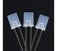 MGTCAR 50pcs 2 * 5 * 7 Diodes Rectangle 2x5x7 Blanc à Bleu Diode électroluminescente Diffuse 2 * 5 * 7 LED Kit de Bricolage Brumeux