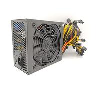 MGTCAR Alimentation 1600 W pour 6 GPU Ethereum Miner Alimentation pour Bitcoin Miners prend en charge 6 cartes graphiques RX470 RX480 RX570 RX580 PC