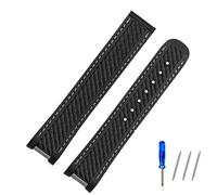MGTCAR Les accessoires de bracelet de montre en caoutchouc sont adaptés pour la montre Omega Haima 220/210 Series Bracelet en silicone étanche pour homme 20 mm, 20 mm