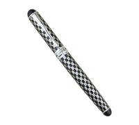 MGTCAR Lot de 8 stylos plume à pointe fine de 0,7 mm avec clip en métal argenté pour écrire, fournitures de bureau, fournitures de bureau