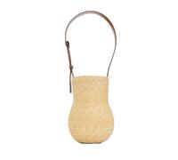 MGTCAR Sac à main en paille tissée pour femme - Fait à la main - Pour voyage, bord de mer - Sac de plage d'été - Sac seau à poignée - Sac fourre-tout - Panier Bolsa, 2, Taille unique
