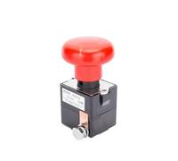 MGTCAR ZJK125A Alimentation CC pour véhicule électrique étanche IP50 80 V Faible consommation d'énergie Champignon Arrêt d'urgence Interrupteur à bouton poussoir (125 A)