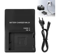 Mh-24 Chargeur De Batterie Pour Nikon En-El14/14A,Charger Appareils Photo Reflex Compatible Avec Nikon D3100 D3200 D3300 D3400 D3500 D5100 D5200 D5300 D5500 D5600 P7000 P7100 P7700 P7800