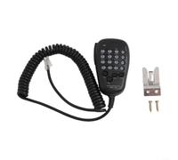 MH-48A6J Microphone haut-parleur avec clavier rétroéclairé, câble spiralé 6 broches, noir, compatible avec les radios mobiles Yaesu FT-7800R FT-8800R FT-8900R FT-7900R FT-1807 FT-1907