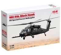 Mh-60l Black Hawk, US Special Forces Hélicoptère 1:48 Plastique Model Kit Icm