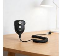 MH-67A8J pour microphone mobile 8 broches pour Yaesu pour Vertex VX2500 VX2508 VX2208 VX2108 Microphone à main à réduction du bruit avec clip de fixation Câble de 50 cm Matériau PU Noir