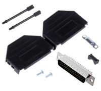 MH Connectors MHDPPK25HD44MS-K Kit embase SUB-D mâle 180 ° Nombre de pôles: 25 fût à souder 1 pc(s)