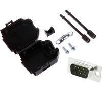 MH Connectors MHDPPK9HD15MS-K Kit embase SUB-D mâle 180 ° Nombre de pôles: 9 fût à souder 1 pc(s)