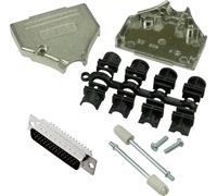 MH Connectors MHDTZK25HD44MS-K Kit embase SUB-D mâle 180 ° Nombre de pôles: 25 fût à souder 1 pc(s)