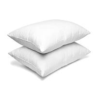 MH Home Lot de 2 oreillers de Soutien Doux rebondissant vers Le Dos de qualité hôtelière pour lit de Remplissage supplémentaire conçu pour Le Devant, Le côté et Le dormeur, Le Corps