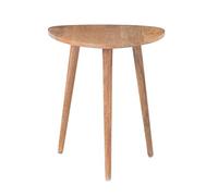 MH London Bond Petite table d'appoint triangulaire fabriquée à la main en bois Design contemporain pour chambre à coucher et salon