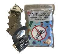 Mh Mediterraneanhabitat Pièges à Phéromones Anti-Mites - Lot de 5 Pièges Adhésifs Naturels - Protection Efficace pour Vêtements, Armoires et Tiroirs sans Produits Toxiques