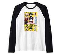 MHA Deku Bakugo Todoroki Framed Portraits Colorful Anime Manche Raglan