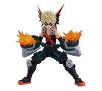 MHA Figure Bakugo Katsuki Figurine d'action Statue avec accessoires de bureau Modèle Bakugo Katsuki Figurine mobile articulée visage interchangeable Figurine d'anime à collectionner
