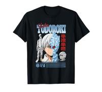 MHA Todoroki Modern Portrait Collage with Kanji Anime T-Shirt