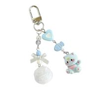 MHADBKH Accessoire de décoration de sac en forme de chat tendance - Texture en alliage - Pour jeunes adultes et amateurs de vintage, Hanging rope, Alliage