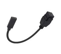 MHADBKH Adaptateur Keystone USB C de type C - Câble d'insertion 10 Gbit/s femelle vers femelle - Extension pour panneau de sortie de plaque murale - Câble d'extension de type 20 cm
