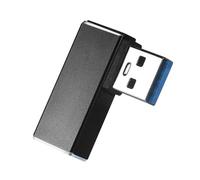 MHADBKH Adaptateur USB 3.0 mâle vers femelle à angle droit pour transfert de données 5 Gbit/s, connexion facile pour un espace étroit