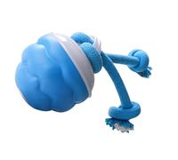 MHADBKH Balle roulante rechargeable USB avec corde de meulage interaction jouet pour chien jouet activé par le mouvement pour petits et chiots jouet rechargeable par USB