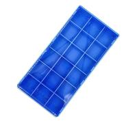 MHADBKH Boîte de rangement pour pièces de montres 8/18/24 emplacements pour outils d'horlogerie et composants de montre délicats, tri et organisation - Plateau de rangement avec couvercle, 18 carrés