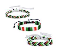 MHADBKH Bracelet d'amitié réglable à motif palestinien - Bijoux ethniques uniques - Bracelet tendance pour tous les jours, Coton et lin, Pas de gemme