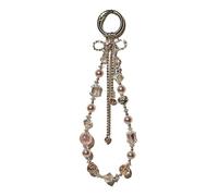 MHADBKH Bracelet de téléphone à perles avec papillon mignon et breloque numérique Accessoire de téléphone tendance pour téléphones et sacs, 1, Acrylique, Pas de gemme