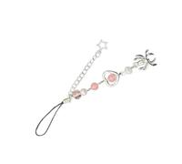 MHADBKH Bracelet de téléphone tendance avec perles distinctives étoiles et araignées pour téléphone portable, Mobile phone chain, Alliage acrylique, Pas de gemme